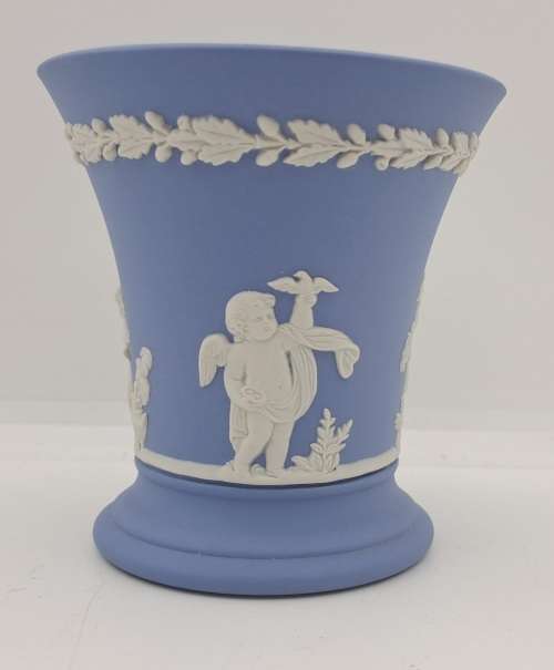 Vintage Wedgwood Jasper Vase 90x87mm