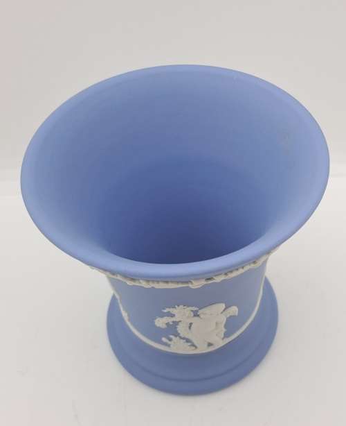 Vintage Wedgwood Jasper Vase 90x87mm