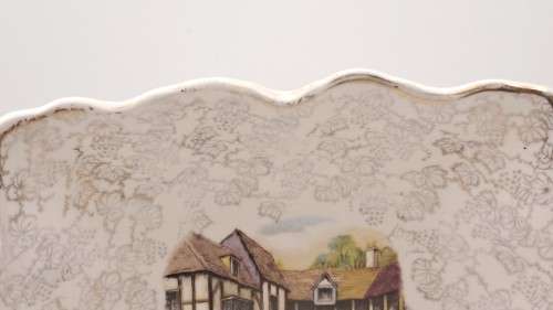 Small Vintage MIDWINTER semi-Porcelain Tray 143x143mm -Staffordshire England