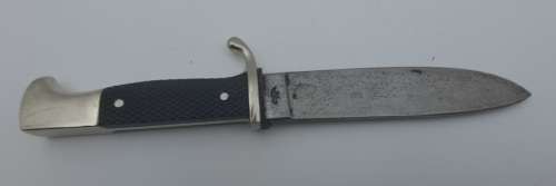 Vintage Solingen German Fixed blade Knife -in sheath (not the original sheath)