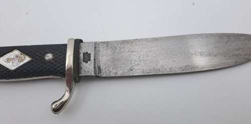 Vintage Solingen German Fixed blade Knife -in sheath (not the original sheath)