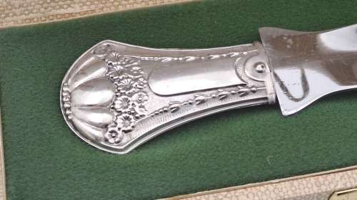 Antique Shoehorn with Silver Handle - Boxed