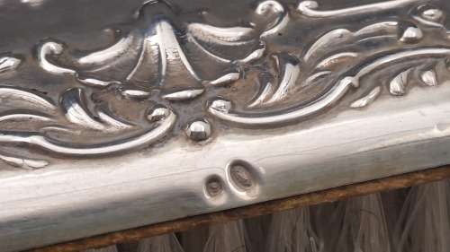Antique Brush silver hallmarked  - Boxed (see condition)