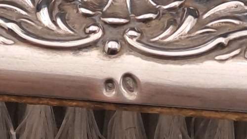 Antique Brush silver hallmarked  - Boxed (see condition)