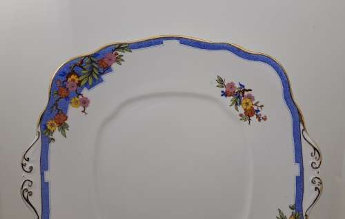 Antique 1920`s Royal Albert Lawleys Crown China  Cake Plate  -25cm x23,5cm