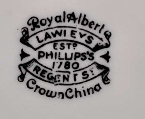 Antique 1920`s Royal Albert Lawleys Crown China  Cake Plate  -25cm x23,5cm