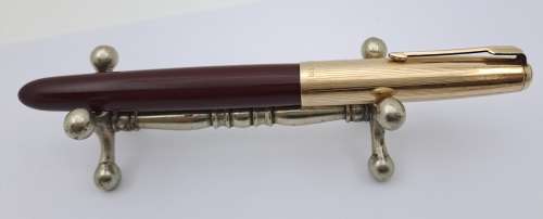 Vintage 1950`s Parker 51 Fountain pen with Squeeze Converter (engraved) INK TESTED