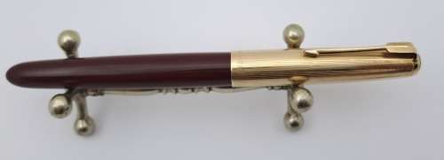 Vintage 1950`s Parker 51 Fountain pen with Squeeze Converter (engraved) INK TESTED