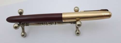 Vintage 1950`s Parker 51 Fountain pen with Squeeze Converter (engraved) INK TESTED