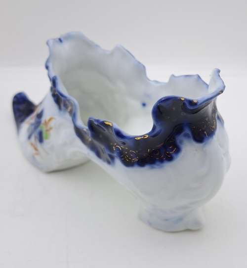 Antique / Vintage Porcelain Shoe 75mm x 170mm x 55mm