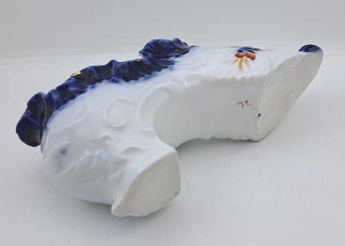 Antique / Vintage Porcelain Shoe 75mm x 170mm x 55mm