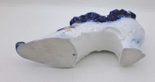 Antique / Vintage Porcelain Shoe 75mm x 170mm x 55mm