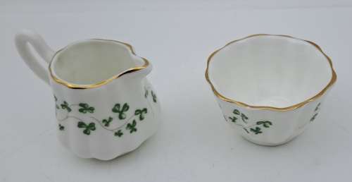 Vintage miniature Hand Made Royal Tara Galway Irish Fine Bone China bowl and creamer
