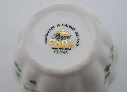 Vintage miniature Hand Made Royal Tara Galway Irish Fine Bone China bowl and creamer