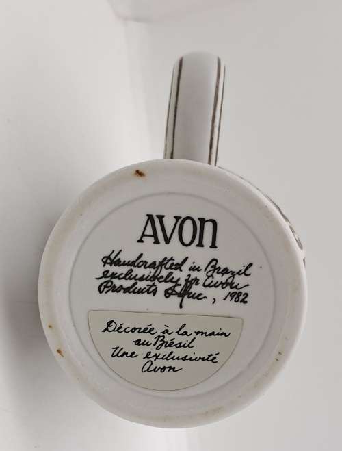 1982 Hand Crafted AVON Beer Stein Made In Brazil 11cmx10,5cmx7cm