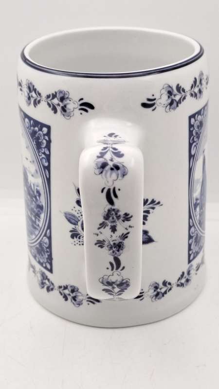 Vintage Delft Holland Hand made Mug Oude Molen Fabriek 12cmx15,5cmx10cm