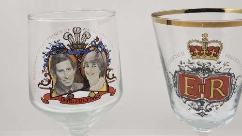 Vintage Royal Wedding 1981 and Queen Elizabeth Silver Jubilee Glasses