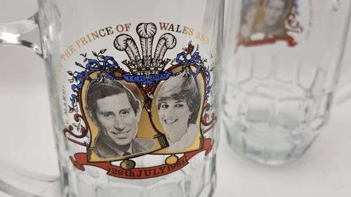 Vintage Royal Wedding 1981 Charles and Diana Mugs 110x115x65mm