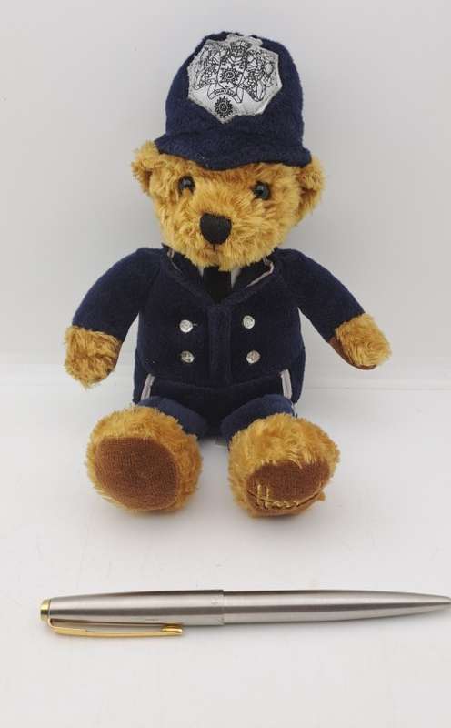 Vintage Harrods Policeman Bean Teddy Bear -London 220mm