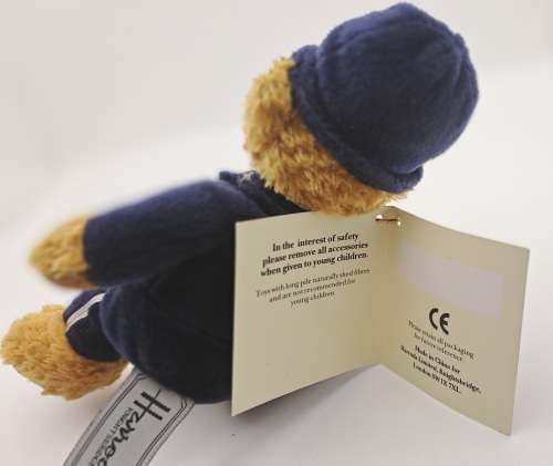 Vintage Harrods Policeman Bean Teddy Bear -London 220mm