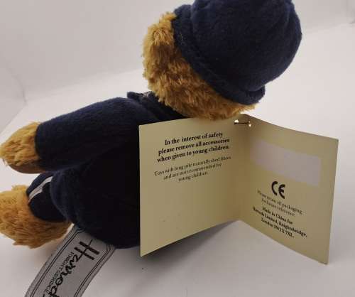 Vintage Harrods Policeman Bean Teddy Bear -London 220mm