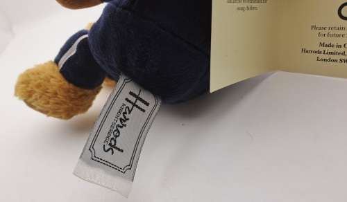 Vintage Harrods Policeman Bean Teddy Bear -London 220mm