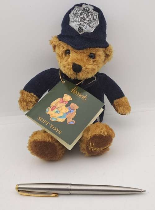 Vintage Harrods Policeman Bean Teddy Bear -London 220mm