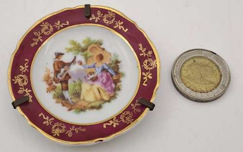 Miniature Antique edite par gout de ville limoges Plate - 63mm