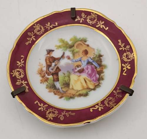 Miniature Antique edite par gout de ville limoges Plate - 63mm