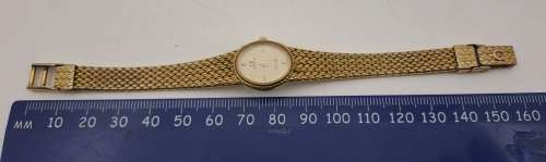 Pre-Owned Vintage Swiss OMEGA de Ville Quartz Gold Plated ladies watch - original strap-Working