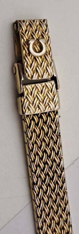 Pre-Owned Vintage Swiss OMEGA de Ville Quartz Gold Plated ladies watch - original strap-Working