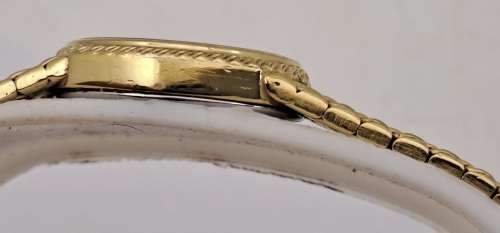 Pre-Owned Vintage Swiss OMEGA de Ville Quartz Gold Plated ladies watch - original strap-Working