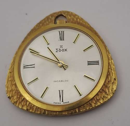 Pre-owned EDOX Swiss Made Incabloc Pentant  windup watch -Working