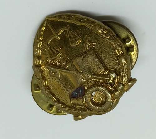 Vintage South Africa GDPS Prison Services Collar badge - Brass  22x17mm