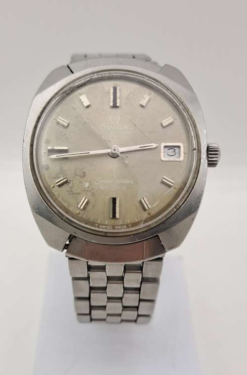 Vintage Pre-owned OMEGA Seamaster Cosmic automatic watch-original strap - working -read more