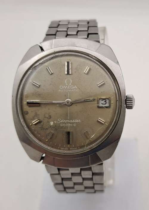 Vintage Pre-owned OMEGA Seamaster Cosmic automatic watch-original strap - working -read more