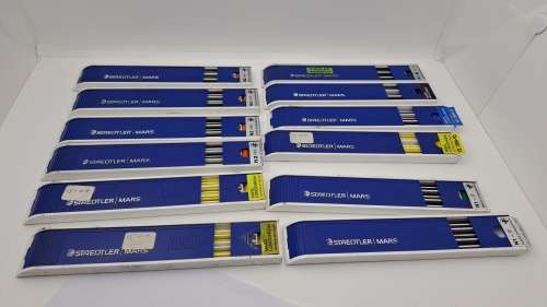 12 Cartriges of vintage Pre-owned semi-used Staedtler Mars Drafting pencil leads