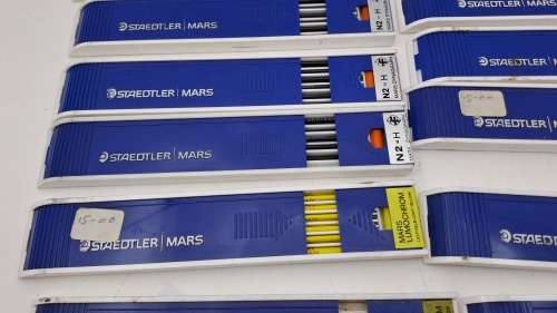 12 Cartriges of vintage Pre-owned semi-used Staedtler Mars Drafting pencil leads