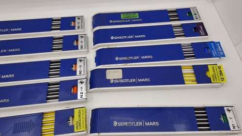 12 Cartriges of vintage Pre-owned semi-used Staedtler Mars Drafting pencil leads