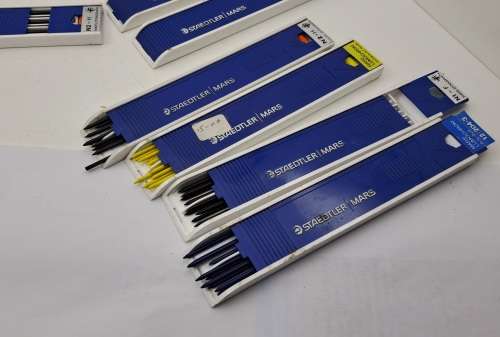 12 Cartriges of vintage Pre-owned semi-used Staedtler Mars Drafting pencil leads