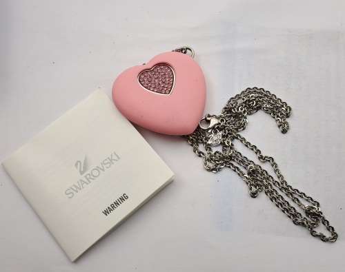 Pre-owned Swarovski Active Crystals USB(4 GB) Heart Light Rose Pendant