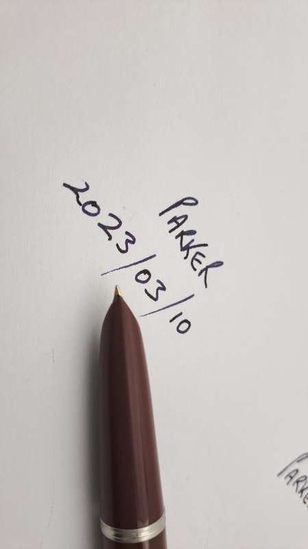 Vintage 1950`s Parker 51 Fountain pen with Squeeze Converter (engraved) INK TESTED