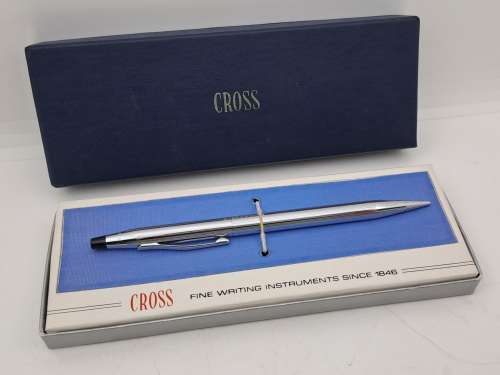 Pre-Owned Cross Lustrous Chrome Mechanical Pencil in box 0,9mm lead  - no Lead