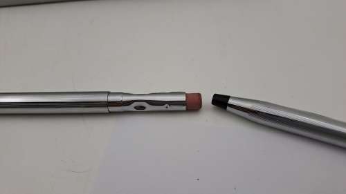 Pre-Owned Cross Lustrous Chrome Mechanical Pencil in box 0,9mm lead  - no Lead