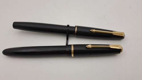 2 Vintage Lady Parker Duofold Fountain Pens (one has no converter)