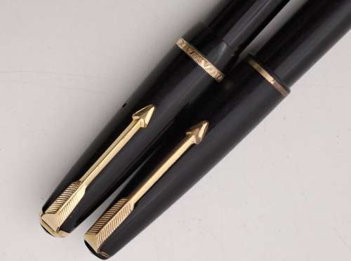 2 Vintage Lady Parker Duofold Fountain Pens (one has no converter)