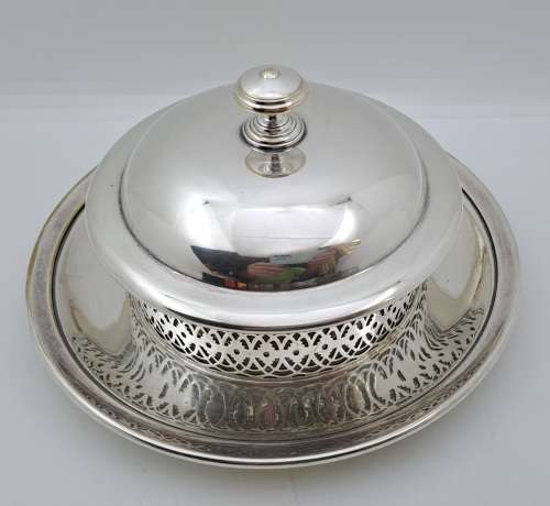 Antique 1800`s  Christofle silver plated Butterdish - No 16 - 1994629- French
