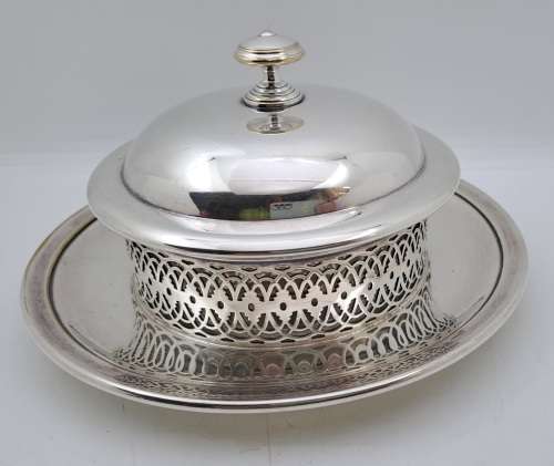 Antique 1800`s  Christofle silver plated Butterdish - No 16 - 1994629- French