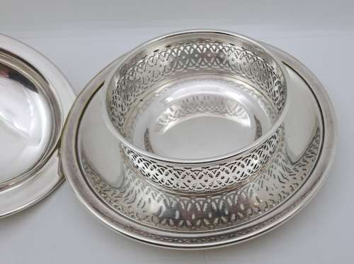 Antique 1800`s  Christofle silver plated Butterdish - No 16 - 1994629- French