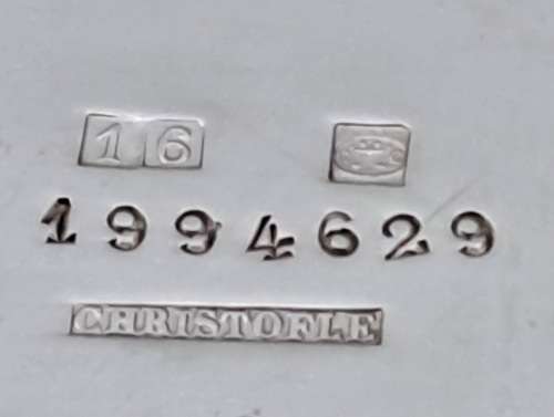 Antique 1800`s  Christofle silver plated Butterdish - No 16 - 1994629- French
